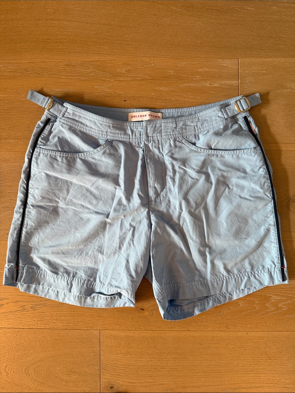 Orlebar Brown Women's Pale Blue Tailored Swim Shorts